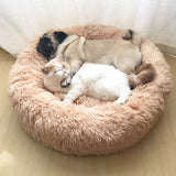 Dog Bed Sofa Round Plush Mat For Dogs 100cm
